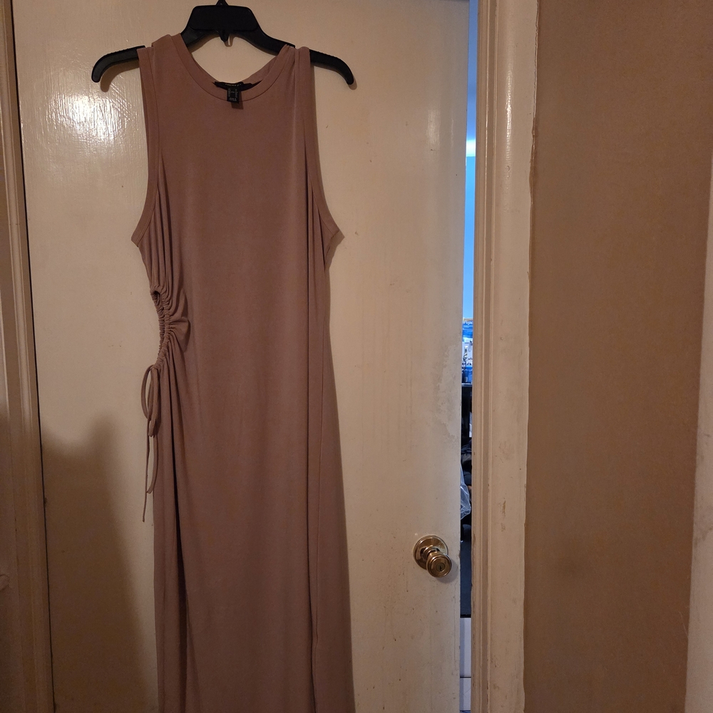 Forever 21 Taupe Sleeveless Maxi Dress